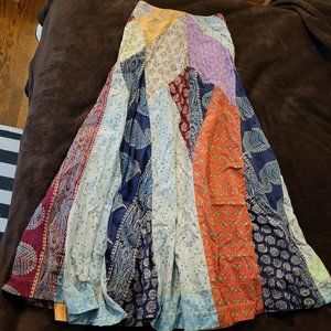 Vintage hippy Boho 60s/70s circle skirt XS Made in India Imports
